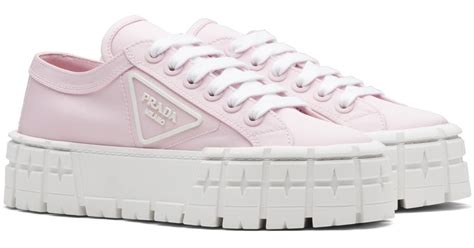 prada gabardine canvas sneaker|prada gabardine sneakers pink.